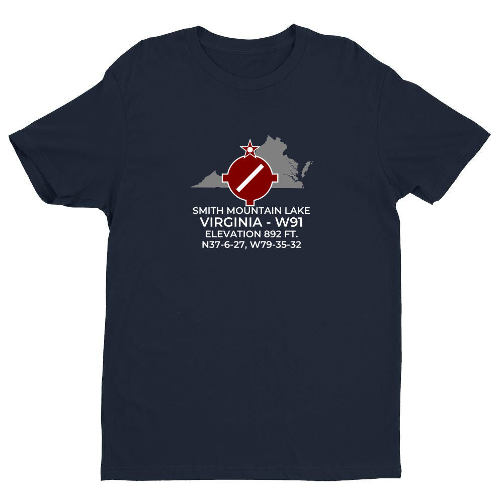 SMITH MOUNTAIN LAKE near MONETA; VIRGINIA (W91) T-Shirt