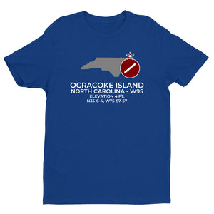 OCRACOKE ISLAND in OCRACOKE; NORTH CAROLINA (W95) T-Shirt