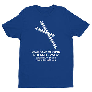 WARSAW CHOPIN (WAW; EPWA) in MASOVIAN; POLAND (PL) T-Shirt