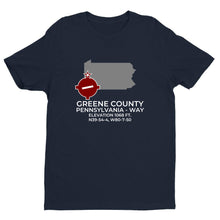 Load image into Gallery viewer, GREENE COUNTY in WAYNESBURG; PENNSYLVANIA (WAY; KWAY) T-Shirt