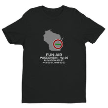 Load image into Gallery viewer, FUN-AIR in VAN DYNE; WISCONSIN (WI46) T-Shirt