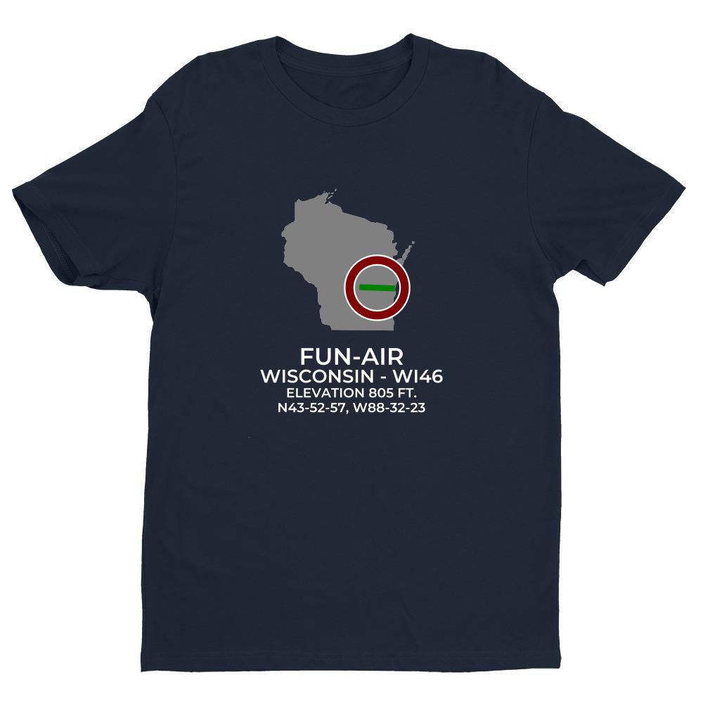 FUN-AIR in VAN DYNE; WISCONSIN (WI46) T-Shirt