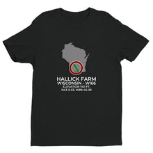 Load image into Gallery viewer, HALLICK FARM in BLACK EARTH; WISCONSIN (WI66) T-Shirt