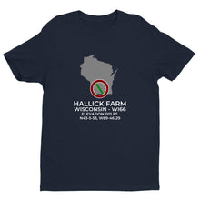 Load image into Gallery viewer, HALLICK FARM in BLACK EARTH; WISCONSIN (WI66) T-Shirt