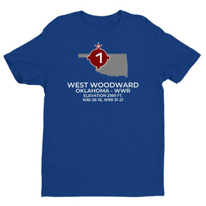 WWR facility map in WOODWARD; OKLAHOMA, Blue