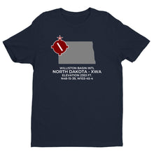 Load image into Gallery viewer, WILLISTON BASIN INTL near WILLISTON; NORTH DAKOTA (XWA; KXWA) T-Shirt