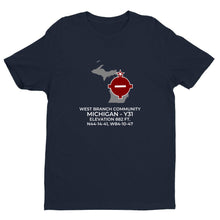 Load image into Gallery viewer, WEST BRANCH COMMUNITY near WEST BRANCH; MICHIGAN (Y31) T-Shirt