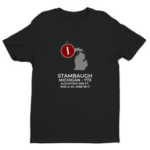 Load image into Gallery viewer, STAMBAUGH in IRON RIVER; MICHIGAN (Y73) T-Shirt