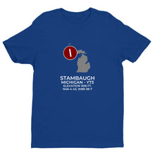 Load image into Gallery viewer, STAMBAUGH in IRON RIVER; MICHIGAN (Y73) T-Shirt