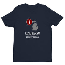 Load image into Gallery viewer, STAMBAUGH in IRON RIVER; MICHIGAN (Y73) T-Shirt