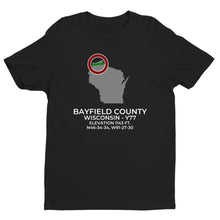 Load image into Gallery viewer, BAYFIELD COUNTY in IRON RIVER; WISCONSIN (Y77) T-Shirt