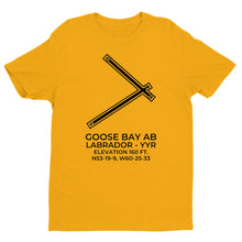 Load image into Gallery viewer, GOOSE BAY AB (YYR; CYYR) in LABRADOR; CANADA (CAN) c.1970 T-Shirt