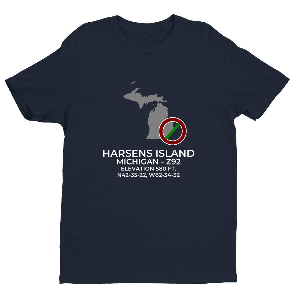 HARSENS ISLAND; MICHIGAN (Z92) T-Shirt