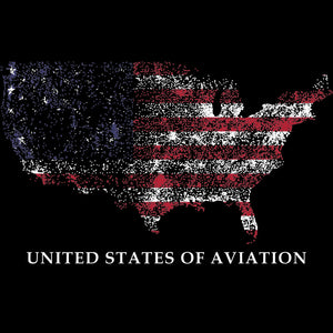 UNITED STATES OF AVIATION (Plot of CONUS airfields) T-Shirt