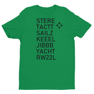 Chicago Midway (MDW) RNAV (RNP) Y 22L Approach Waypoints T-shirt (Light Colors)