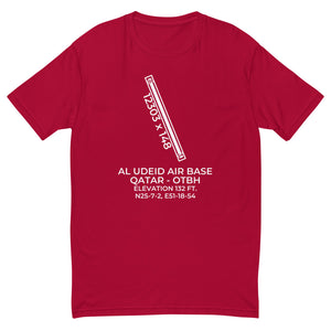 AL UDEID AIR BASE (XJD; OTBH) in RAYYAN; QATAR (QA) pre-2016 T-shirt