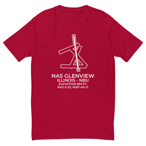 NAS GLENVIEW (NBU; KNBU) in GLENVIEW; IL c. 1995 T-shirt
