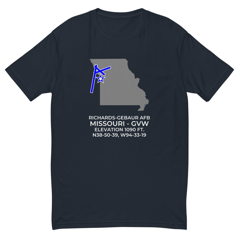 RICHARDS-GEBAUR AFB (GVW; KGVW) outside KANSAS CITY; MISSOURI (MO) c. 1965 T-shirt