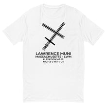 Load image into Gallery viewer, DA40 at LAWRENCE MUNI (LWM; KLWM) near LAWRENCE; MASSACHUSETTS T-shirt