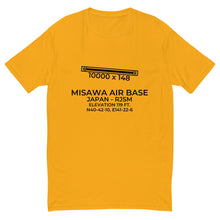 Load image into Gallery viewer, MISAWA AIR BASE (MSJ;RJSM) in MISAWA; JAPAN (JP) T-shirt