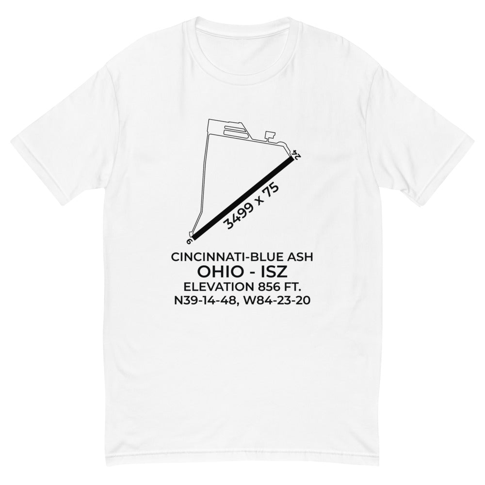 CINCINNATI-BLUE ASH (ISZ; KISZ) in BLUE ASH; OHIO (OH) T-shirt
