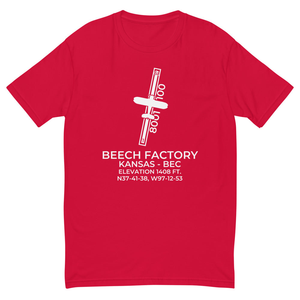 STAGGERWING at BEECH FACTORY in WICHITA; KANSAS (BEC; KBEC) T-Shirt
