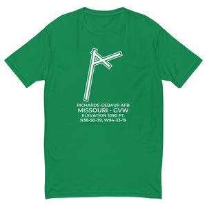 RICHARDS-GEBAUR AFB (GVW; KGVW) outside KANSAS CITY; MISSOURI (MO) c. 1965 T-shirt