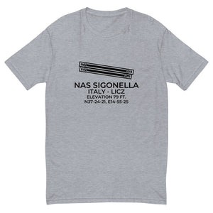 NAS SIGONELLA (NSY; LICZ) in SICILY; ITALY (ITL) T-shirt