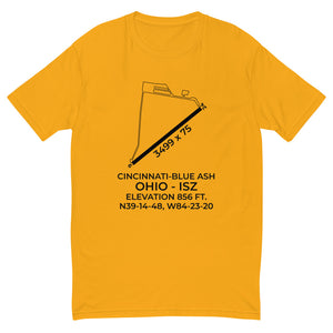 CINCINNATI-BLUE ASH (ISZ; KISZ) in BLUE ASH; OHIO (OH) T-shirt