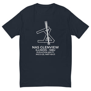 NAS GLENVIEW (NBU; KNBU) in GLENVIEW; IL c. 1995 T-shirt