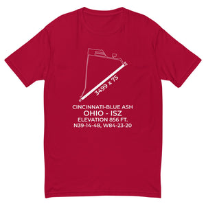 CINCINNATI-BLUE ASH (ISZ; KISZ) in BLUE ASH; OHIO (OH) T-shirt