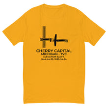 Load image into Gallery viewer, CESSNA 172 at CHERRY CAPITAL (TVC; KTVC) in TRAVERSE CITY; MICHIGAN (MI) T-shirt