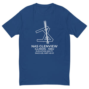NAS GLENVIEW (NBU; KNBU) in GLENVIEW; IL c. 1995 T-shirt