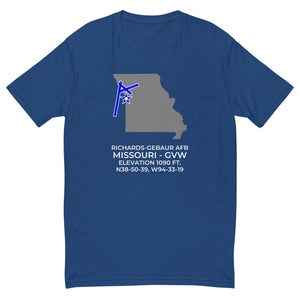 RICHARDS-GEBAUR AFB (GVW; KGVW) outside KANSAS CITY; MISSOURI (MO) c. 1965 T-shirt