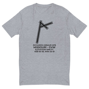 RICHARDS-GEBAUR AFB (GVW; KGVW) outside KANSAS CITY; MISSOURI (MO) c. 1965 T-shirt