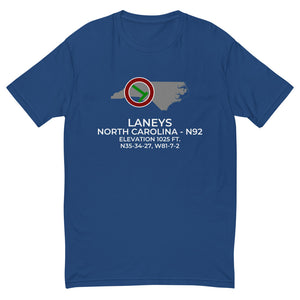 LANEYS (N92) near MAIDEN; NORTH CAROLINA (NC) T-shirt