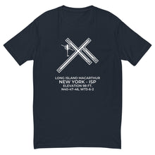 Load image into Gallery viewer, R44 at LONG ISLAND MACARTHUR (ISP; KISP) in RONKONKOMA; NEW YORK (NY) T-shirt