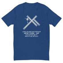 Load image into Gallery viewer, R44 at LONG ISLAND MACARTHUR (ISP; KISP) in RONKONKOMA; NEW YORK (NY) T-shirt