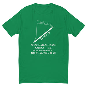 CINCINNATI-BLUE ASH (ISZ; KISZ) in BLUE ASH; OHIO (OH) T-shirt