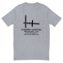 Load image into Gallery viewer, CESSNA 172 at CHERRY CAPITAL (TVC; KTVC) in TRAVERSE CITY; MICHIGAN (MI) T-shirt