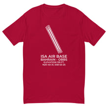 Load image into Gallery viewer, ISA AIR BASE (OBBS) in BAHRAIN (BH) T-shirt