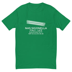 NAS SIGONELLA (NSY; LICZ) in SICILY; ITALY (ITL) T-shirt