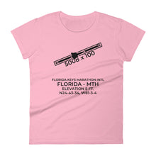Load image into Gallery viewer, SR-71 at FLORIDA KEYS MARATHON INTL (MTH; KMTH) Women&#39;s Short Sleeve T-shirt