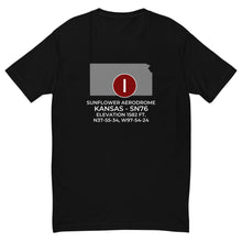 Load image into Gallery viewer, SUNFLOWER AERODROME (SN76) near HUTCHINSON; KANSAS (KS) T-shirt