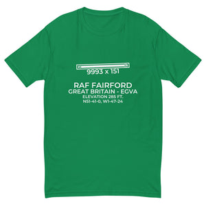RAF FAIRFORD (FFD; EGVA) in GLOUCESTERSHIRE; GREAT BRITAIN (GB) T-shirt