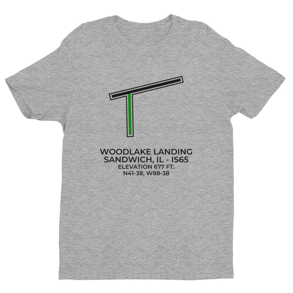 WOODLAKE LANDING; SANDWICH; ILLINOIS (IS65) T-Shirt