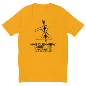 NAS GLENVIEW (NBU; KNBU) in GLENVIEW; IL c. 1995 T-shirt