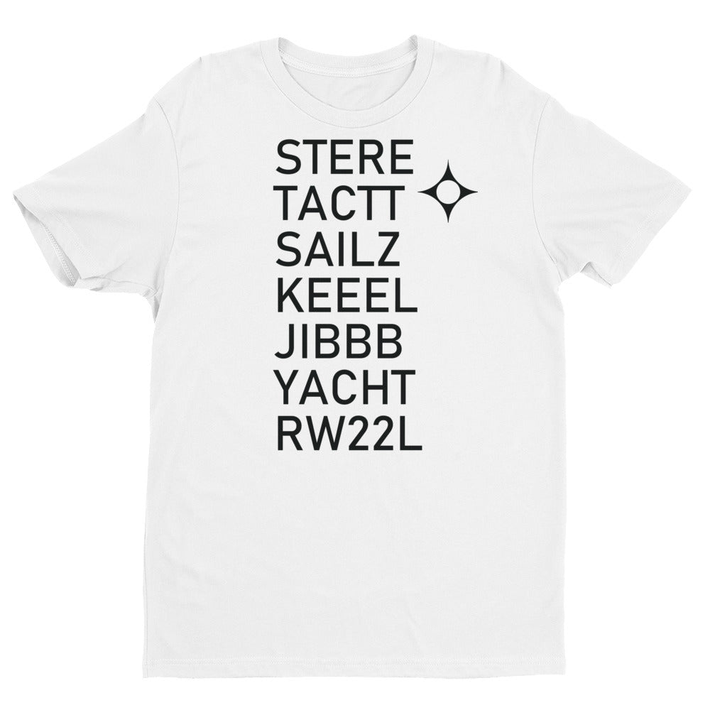 Chicago Midway (MDW) RNAV (RNP) Y 22L Approach Waypoints T-shirt (Light Colors)