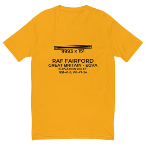 RAF FAIRFORD (FFD; EGVA) in GLOUCESTERSHIRE; GREAT BRITAIN (GB) T-shirt