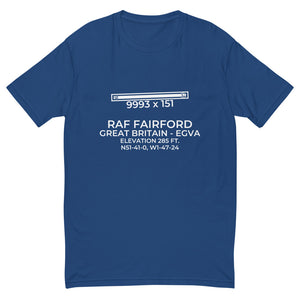RAF FAIRFORD (FFD; EGVA) in GLOUCESTERSHIRE; GREAT BRITAIN (GB) T-shirt